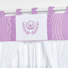 Cortina Lilás Para Quarto Infantil Com Bando 2m x 1,50m para