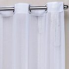 Cortina Linho Bordado Sala Quarto 5 00m X 2 75m  Ilhós Cromad