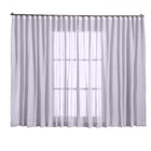 Cortina Linho Tecido 2,80x2,80 Para Trilho Suíço Branco