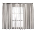 Cortina Linho Tecido 2,80x2,80 Para Trilho Suíço Palha