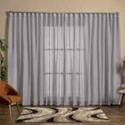 Cortina Linho Tecido 5,00x2,30 Para Trilho Suíço Cinza