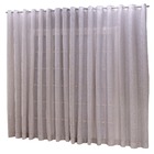Cortina Linho Tecido 5,00x2,80 Para Varão Simples Cinza