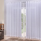 Cortina Linho Tecido 6,00x2,30 Para Varão Simples Branco