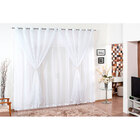 Cortina Lisa Branca Elizabeth Para Quarto Ou Sala 4m X 2,8m D