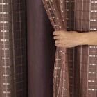 Cortina Longa Ideal Para Sala Voil 3,20 M X 2,80 M  Marrom