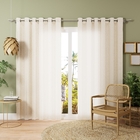 Cortina Macau Bege 4,00x2,60m 2 Folhas Belchior