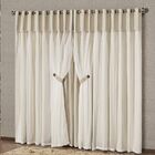 Cortina Madri 2 00m X 1 70m Tecido Blackout Com Voal Clássica