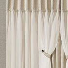 Cortina Madri 2 00m X 1 70m Tecido Blackout Com Voal Clássica