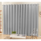 Cortina Madri 4m X 2,50m Cinza Para Varão Simples Semi Blecau