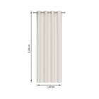 Cortina Malonn Bege 1,40x2,80m 1 Folha Inspire