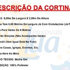 Cortina Malu 6 Metros Bandô Sala Quarto Porta Grande Igreja -