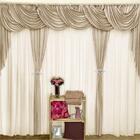 Cortina Mara Para Varão Duplo Malha Gel 4,00m X 2,60m - Avelã