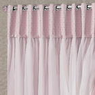 Cortina Marrocos 3 Mts Sala Quarto Blackout Para Varão - Rosa