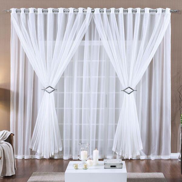 Cortina Mel Para Trilho Suisso Max Tecido Voal 3,00m X 2,80m