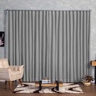 Cortina Microfibra Com Linho 2,80x1,80 Para Trilho Duplo Cinza