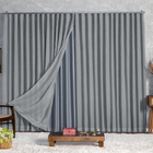 Cortina Microfibra Com Linho 2,80x2,30 Para Trilho Duplo Bran