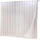 Cortina Microfibra Com Linho 2,80x2,30 Para Varão Duplo Palha