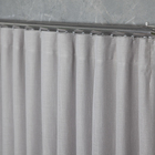 Cortina Microfibra Com Linho 2,80x2,50 Para Trilho Duplo Cinza