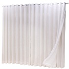 Cortina Microfibra Com Linho 2,80x2,80 Para Varão Simples Pal