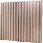 Cortina Microfibra Com Linho 6,00x2,50 Para Varão Duplo Avelã