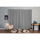 Cortina Microfibra Com Linho 6,00x2,80 Para Trilho Suíço Cinza