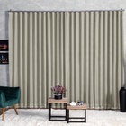 Cortina Microfibra Com Voil 2,80x2,50 Para Trilho Duplo Palha