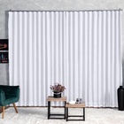 Cortina Microfibra Com Voil 2,80x2,50 Para Trilho Suíço Branco