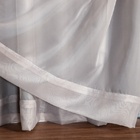 Cortina Microfibra Com Voil 3,00x2,30 Para Trilho Duplo Branco