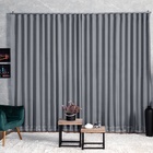 Cortina Microfibra Com Voil 3,00x2,50 Para Trilho Suíço Cinza