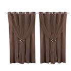 Cortina Microfibra Com Voil 5,00x2,80 Para Varão Simples Marr