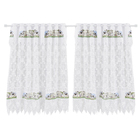 Cortina Mini Lady Branca Vem com 2 Folhas de 1,10x1,20m