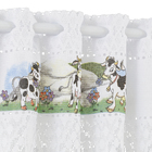 Cortina Mini Lady Branca Vem com 2 Folhas de 1,10x1,20m