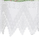 Cortina Mini Lady Branca Vem com 2 Folhas de 1,10x1,20m