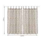 Cortina Misto com Alça Linho Cru 2,20x1,30m 2 Folhas Speciatta