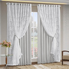 Cortina Monalisa 2 00m X 1 70m Tecido Blackout Com Renda Flor