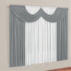 Cortina Montreal 4 Mts Em Malha Janela Sala Quarto Cinza - 10
