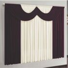 Cortina Montreal 4 Mts Em Malha Janela Sala Quarto Vinho V- 1