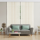 Cortina Nature Rodizio Deslizante Poliéster e Linho Natural 2,60x2,30m 2 Folhas Vestis