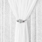 Cortina Nobreza Luxo Amassada E Voal 2,00 X 1,70 Branco