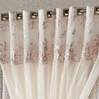 Cortina Nobreza Luxo Para Varão Tecido Seda Amassada E Voal 3