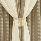 Cortina Ômega Tecido Linho Fino E Voal 2 00m X 1 70m Janela S