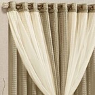 Cortina Ômega Tecido Linho Fino E Voal 3 00m X 2 70m Janela S