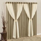 Cortina Ômega Tecido Linho Fino E Voal 3 00m X 2 70m Janela S