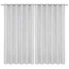 Cortina Orquidea Ilhós Algodão e Políester Cinza 4,00x2,50m 2 Folhas Vestis