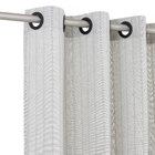 Cortina Orquidea Vestis Ilhós 2 folhas 5,40x2,60m Cinza