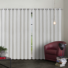 Cortina Orquidea Vestis Ilhós 2 folhas 5,40x2,60m Cinza