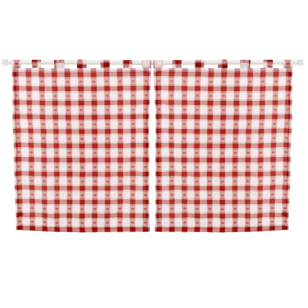 Cortina Oxford Estampado Vermelha 2 00x1 20m Leroy Merlin