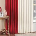 Cortina Palha E Vermelha Para Sala Ou Quarto De 2m X 1,70m Pa