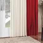 Cortina Palha E Vermelha Para Sala Ou Quarto De 2m X 1,70m Pa