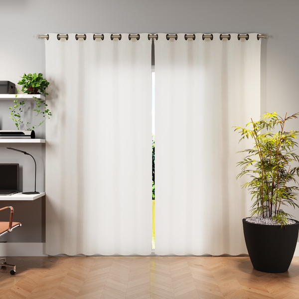 Cortina Pantex Bege 3,60x2,50m 2 Folhas Bella Janela